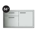 XO Outdoor 36" Double Drawer Door Combo