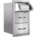 Summerset 17" Masonry Edge Double Drawer w/ Paper Towel Holder