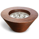 HPC Fire Inspired - Copper Bowl Series – Hammered Mesa Model for Liquid Propane