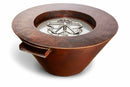 HPC Fire Inspired - Copper Bowl Series – Hammered Mesa Model for Liquid Propane