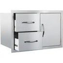 Summerset 30" Double Drawer Door Combo