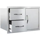 Summerset 33" Double Drawer Door Combo