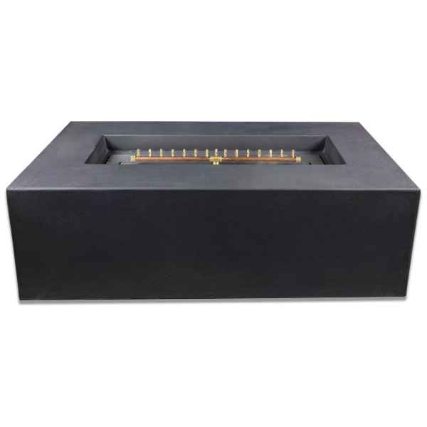 Blaze 60-Inch Rectangular Concrete Fire Pit Table in Phantom
