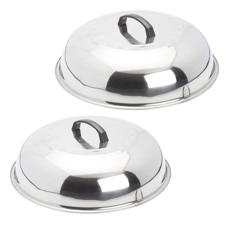 EVO Stainless Steel Cooking Covers - Set of 2 Sizes