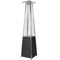 RADtec 89" Tower Flame Propane Patio Heater - Black & Grey Wicker (41,000 BTU)