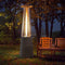 RADtec 89" Tower Flame Propane Patio Heater - Dark Brown Wicker (41,000 BTU)