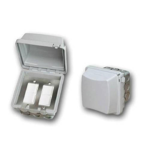 Infratech - Accessory - Dual Duplex Switch Flush Mount and Gang Box 20 Amp Per Pole