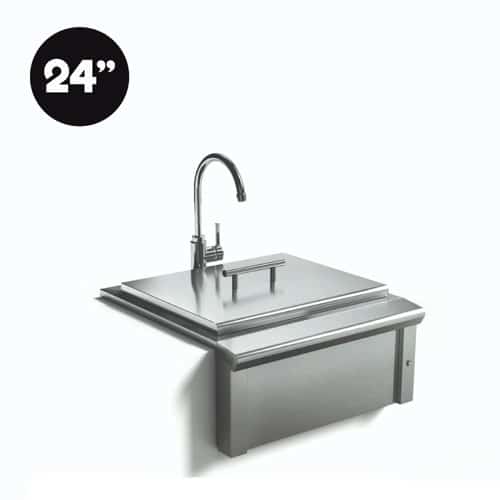 XO Outdoor 24" Apron Sink and Faucet