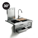 XO Outdoor 30" Cocktail Pro Station with Sink
