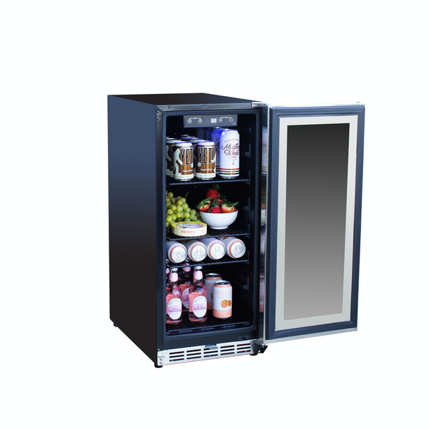 Summerset 15" 3.2 Cu. Ft. Glass Front Outdoor Rated Refrigerator