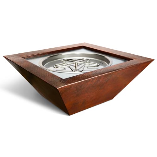 HPC Fire Inspired - Copper Bowl Series – Hammered Sedona Model for Natural Gas