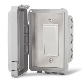 Infratech-On/Off Single Switch with Weatherproof Box for Surface Mount Installation